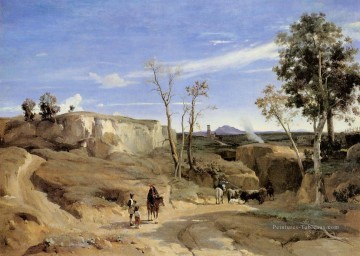 La Cervara la campagne romaine plein air romantisme Jean Baptiste Camille Corot Peinture à l'huile